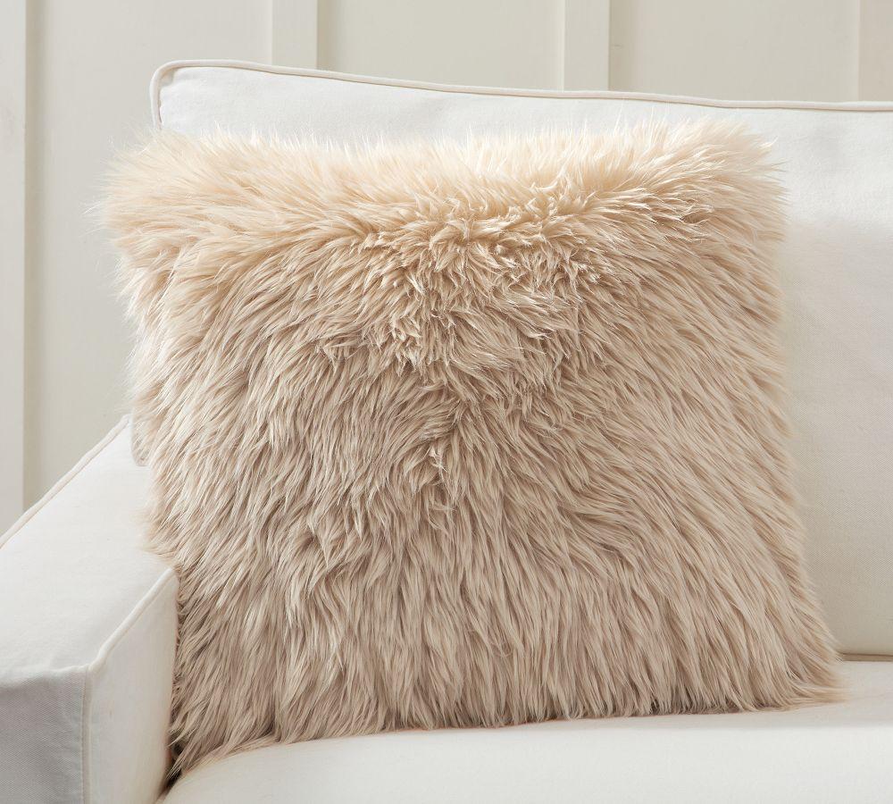Faux Real Fur Cushion Cover Pottery Barn Australia